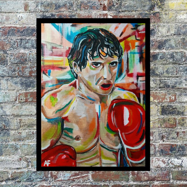 Die Boxermalerei von Alfred Fox Leinwanddruck (Von Creator hochgeladen)
