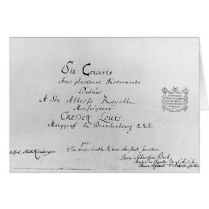 Die Brandenburg-Konzerte, 1721