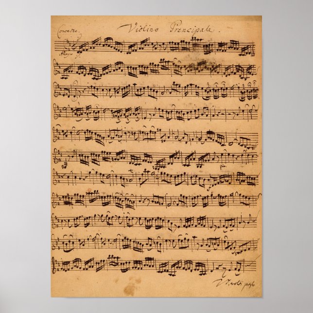 Die Brandenburger Konzerte, Nr. 5 D-Dur, 1721 Poster (Vorne)