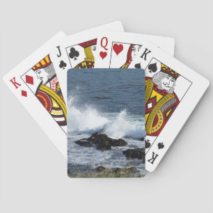 Die Brandung des Pazifischen Ozeans Spielkarten