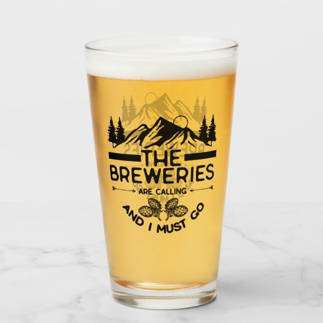 Die Brauereien rufen und ich muss gehen Glas (Vorne (Gefüllt))