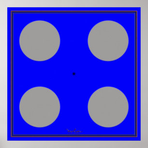 Die braune optische Illusion drehen Poster