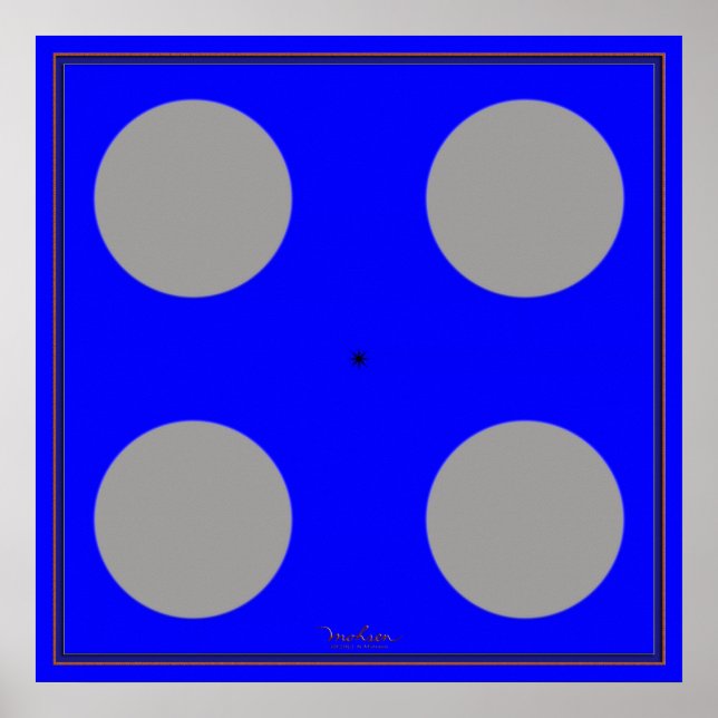 Die braune optische Illusion drehen Poster (Vorne)