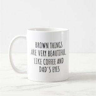 Die braunen Dinge sind sehr schön, wie der Kaffee- Kaffeetasse