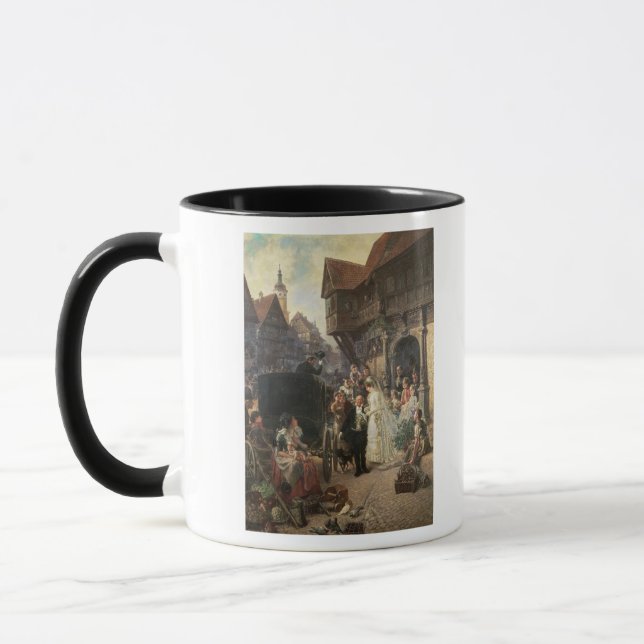 Die Braut, 19. Jahrhundert Tasse (Links)