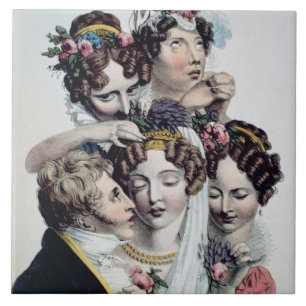 Die Braut, c.1820 (litho) Fliese