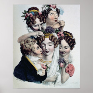 Die Braut, c.1820 (litho) Poster