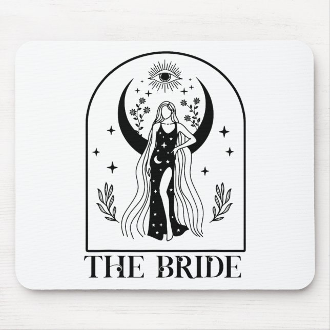 Die Braut Coven Witchy Gothic Wedding Bachelorette Mousepad (Vorne)