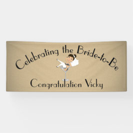 Die Braut feiern, um Dusche/Party zu sein Banner