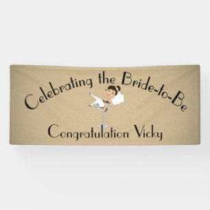 Die Braut feiern, um Dusche/Party zu sein Banner