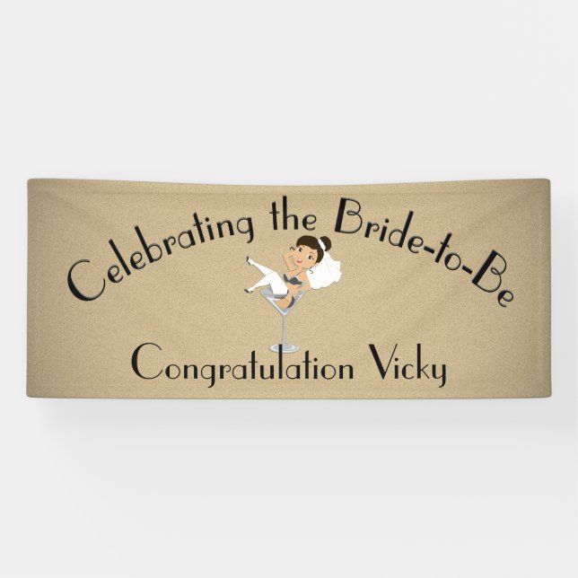 Die Braut feiern, um Dusche/Party zu sein Banner (Horizontal)