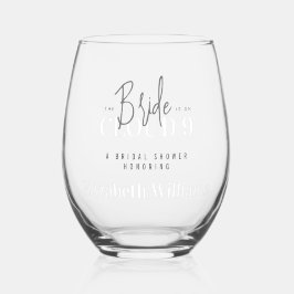 Die Braut ist auf Cloud 9 Brautparty Party Weinglas Ohne Stiel