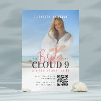 Die Braut ist auf Cloud 9 QR-Brautparty