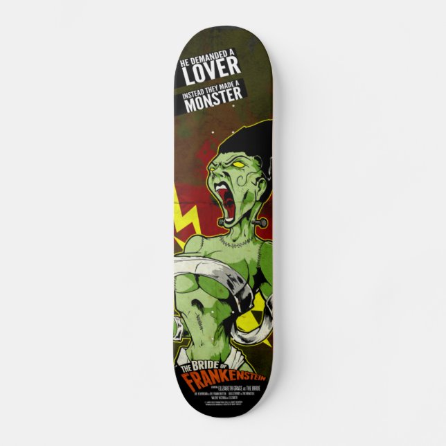 Die Braut von Frankenstein Skateboard (Vorderseite)