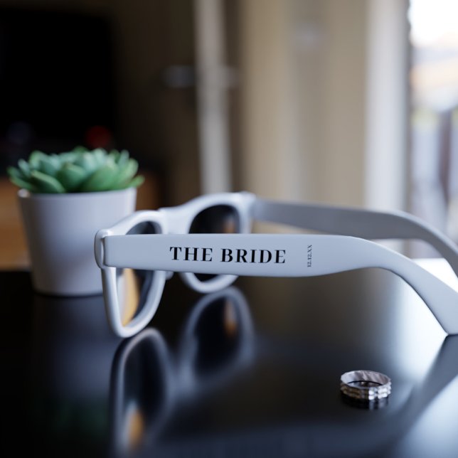 Die Braut Weiße Hochzeits-Sonnenbrille (Von Creator hochgeladen)