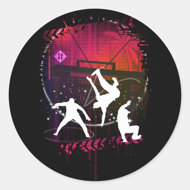 Die Breakers Runder Aufkleber (Vorderseite)