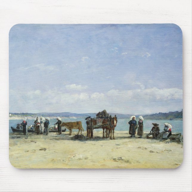 Die bretonischen Ehefrauen der Fischer, 1870-73 Mousepad (Vorne)