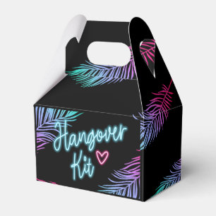 Die "Bride Blue & Pink Tropical Bach Fevor Box" Geschenkschachtel