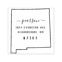 Die Briefmarke der neuen mexikanischen Rücksendead Permastempel