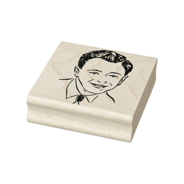 Die Briefmarke des Gesichtes macht die Briefmarke  Gummistempel (Stempel)