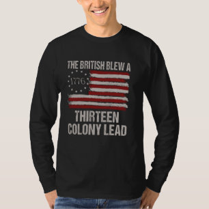 Die Briten blähen ein 13 Kolonienführer am 4. Juli T-Shirt