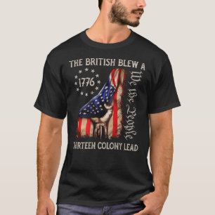Die Briten blähen ein 13 Kolonienführer am 4. Juli T-Shirt