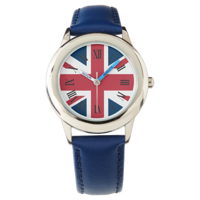Die britische Flagge Union Jack Armbanduhr (Vorderseite)