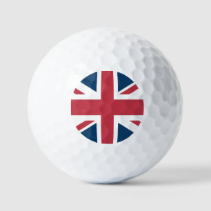 Die britische Flagge Union Jack Golfball