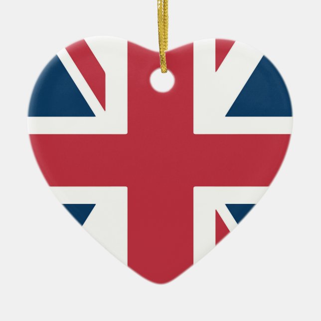Die britische Flagge Union Jack Keramik Ornament (Vorne)
