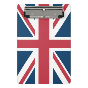 Die britische Flagge Union Jack Mini Klemmbrett