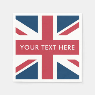 Die britische Flagge Union Jack Serviette