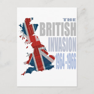 Die britische Invasion 1964-1966 Postkarte