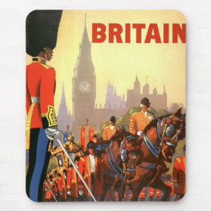 Die britische Königliche Garde des Vintagen Königs Mousepad