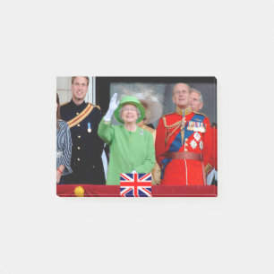 Die britische Königsfamilie Post-it Klebezettel