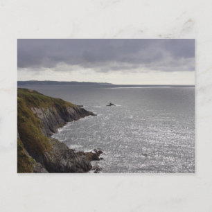 Die britische Küste nach dem Sturm. Postkarte