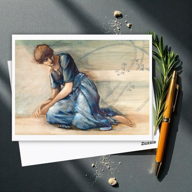 Die britische Rose von Edward Burne-Jones Postkarte (Von Creator hochgeladen)