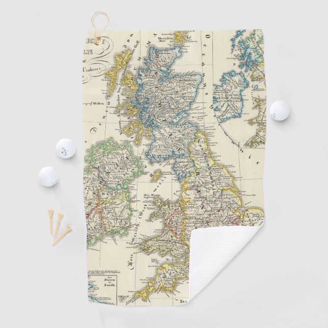 Die britischen Inseln 2 Golfhandtuch (Insitu)