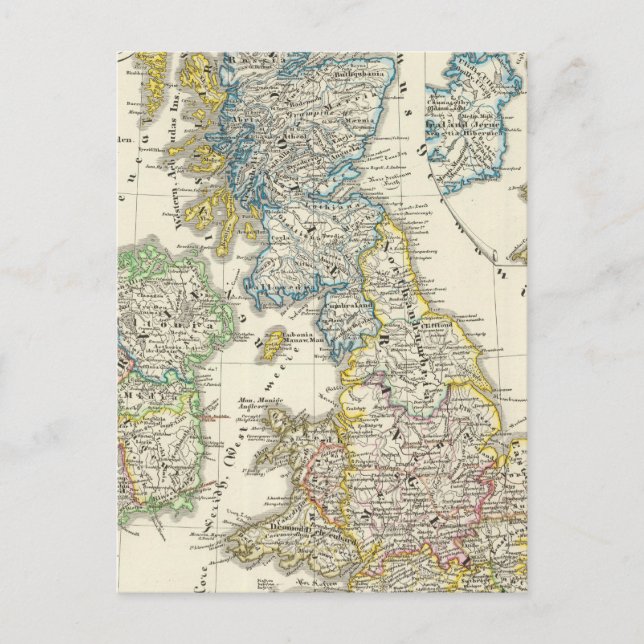Die britischen Inseln 2 Postkarte (Vorderseite)