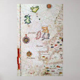 Die britischen Inseln, die Iberia und das Poster