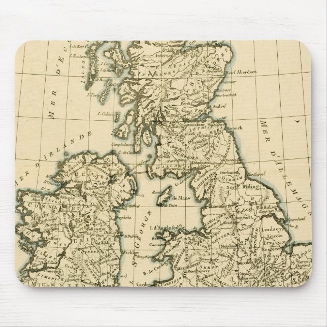 Die britischen Inseln Mousepad (Vorne)