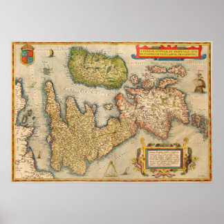 Die britischen Inseln Poster