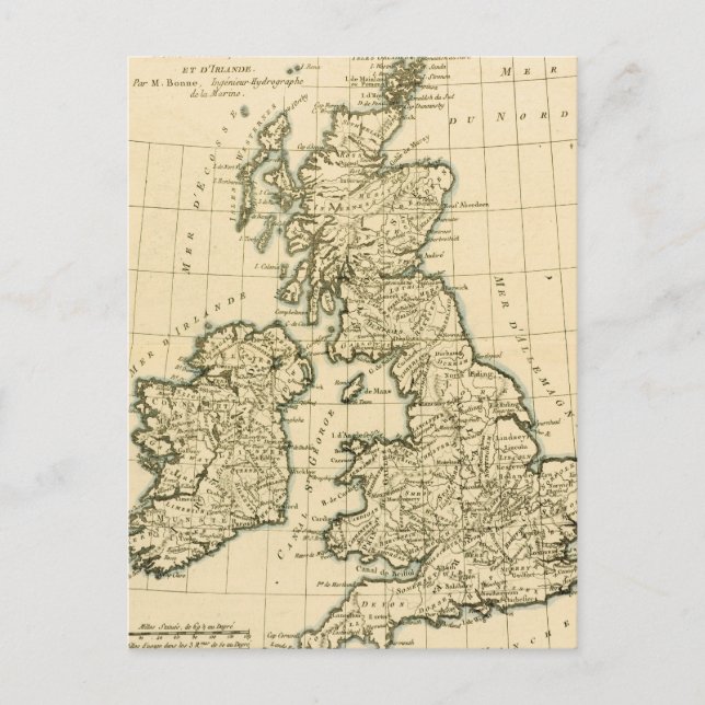 Die britischen Inseln Postkarte (Vorderseite)