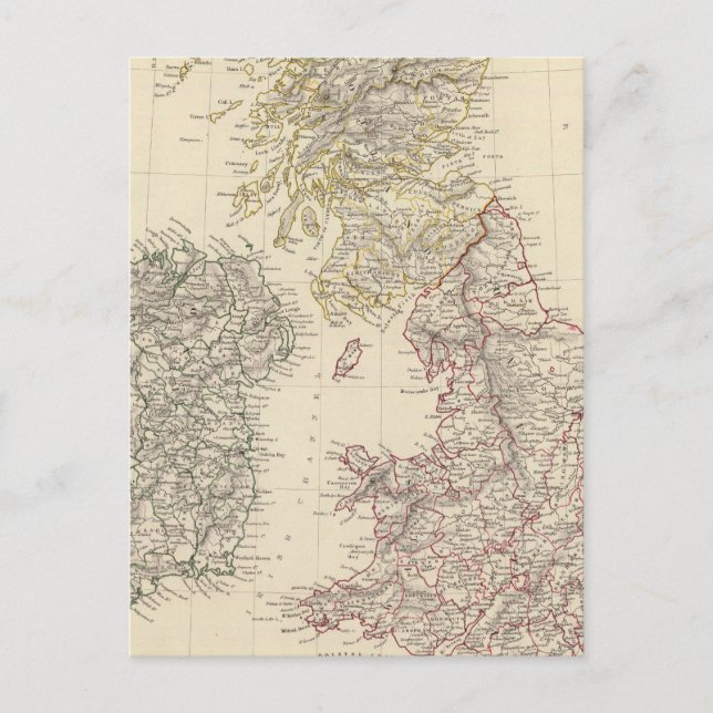 Die britischen Inseln Postkarte (Vorderseite)
