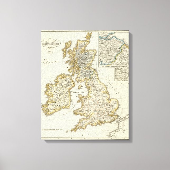 Die Britischen Inseln seit 1485 Leinwanddruck (Vorderseite)