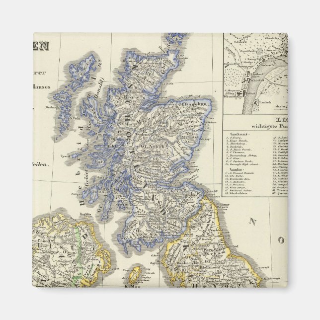 Die Britischen Inseln von 1066 bis 1485 Magnet (Vorne)
