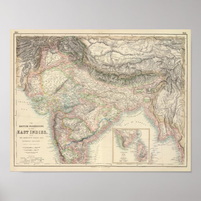 Die britischen Possessions in den Ostindien Poster (Vorne)