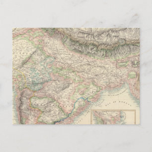 Die britischen Possessions in den Ostindien Postkarte