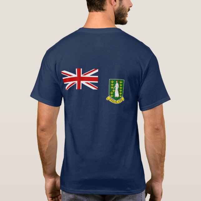 Die British- Virgin Islandsflagge T-Shirt (Rückseite)