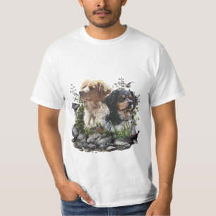 Die Brittany Spaniels,  Französische Brittany, Vog T-Shirt