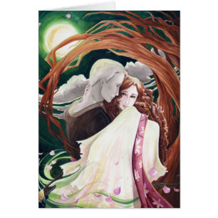 Die Brombeerstrauch-Braut-Karte